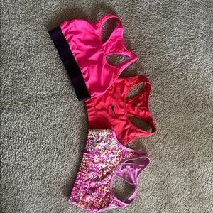 Three Sports Bras